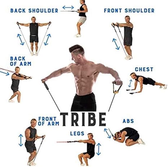 11Pcs Power Resistance Band Set full body workout for men and women (50% Off)