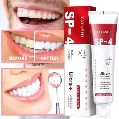 SP-4 ultra Teeth Whitening Toothpaste + Free Nano Toothbrush For Sensitive Gum