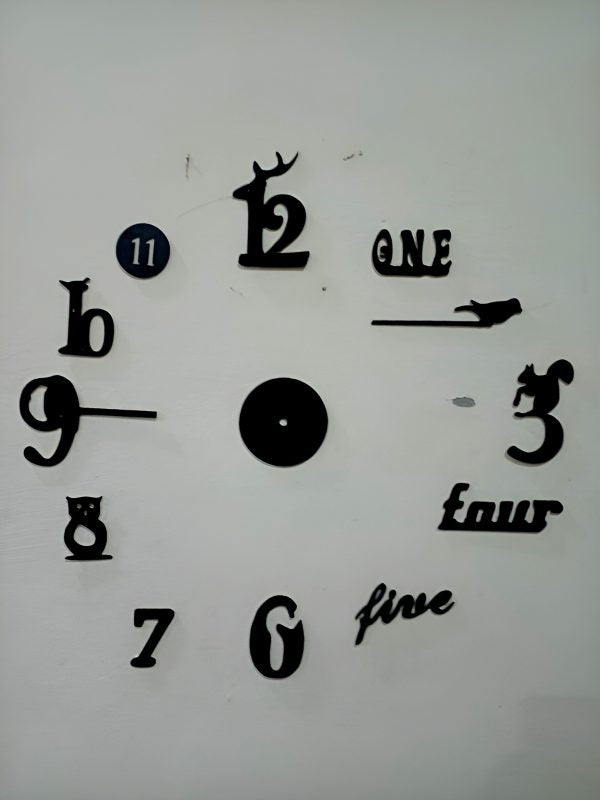 Decorative 3d Clock / Diy Clock Creative 3d Wooden Wall Clock