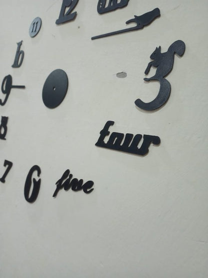 Decorative 3d Clock / Diy Clock Creative 3d Wooden Wall Clock