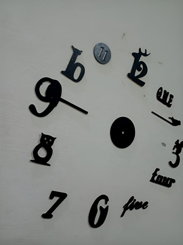 Decorative 3d Clock / Diy Clock Creative 3d Wooden Wall Clock