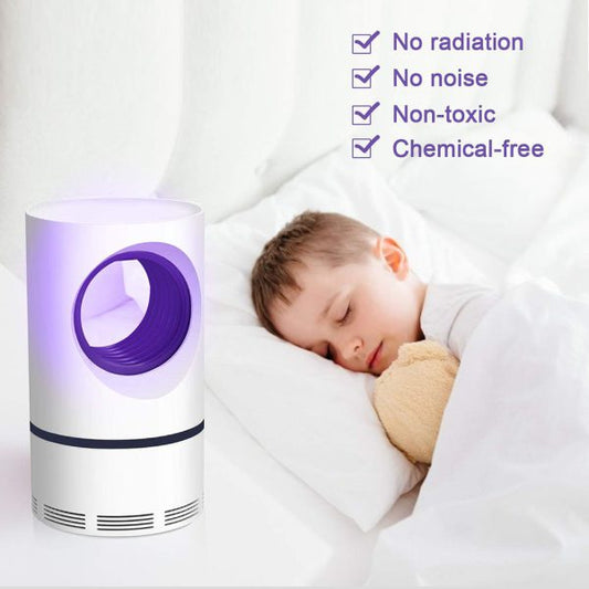 Intelligent USB Mosquito Killer Lamp – Silent Electric Bug Zapper for Home & Office