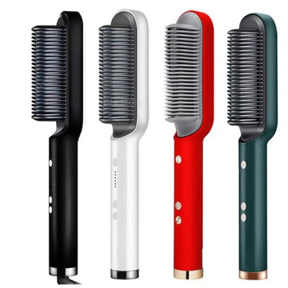 Hair Straightening Comb/brush, Curling Comb Dual-purpose Hair Straightener Styling Comb, Splint Does Not Damage The Inner Buckle For Professional Salon At Home (random Colors)